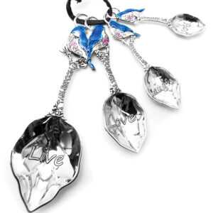 Metal Measuring Spoons Set Blue Bird