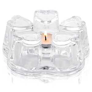 Pretty Crystal Heart Glass Warmer