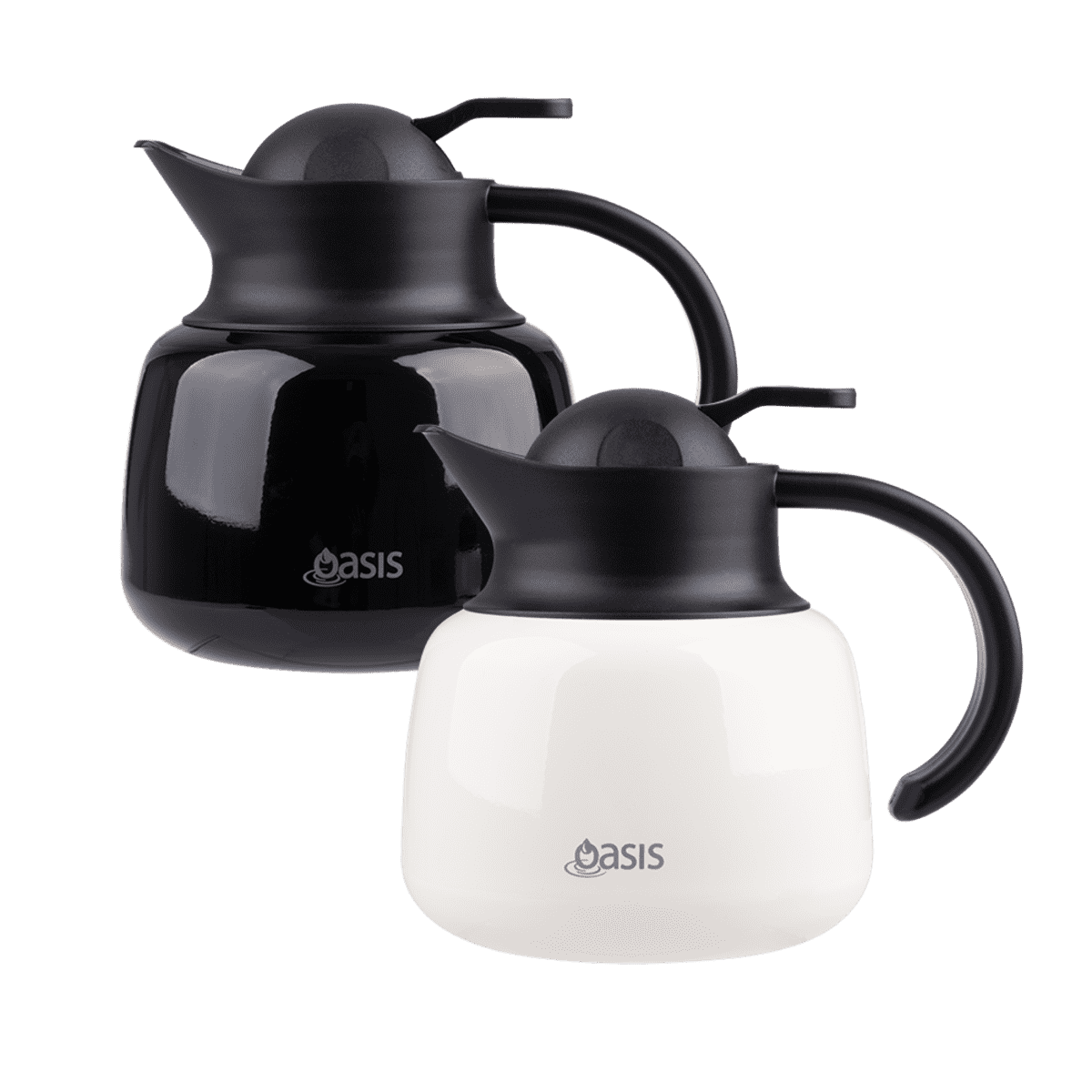 Oasis Stainless Steel Double Wall Insulated Teapot with Strainer 750ml