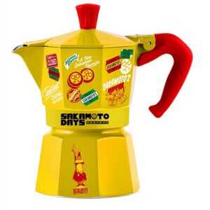 Bialetti Limited Edition Sakamoto Days Moka Express 3 Cup Yellow