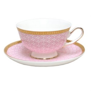 CUP & SAUCER-MISS JULIET-PINK SET