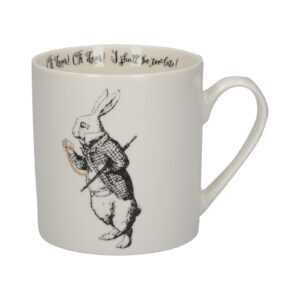 V&A Alice in Wonderland Mug White Rabbit